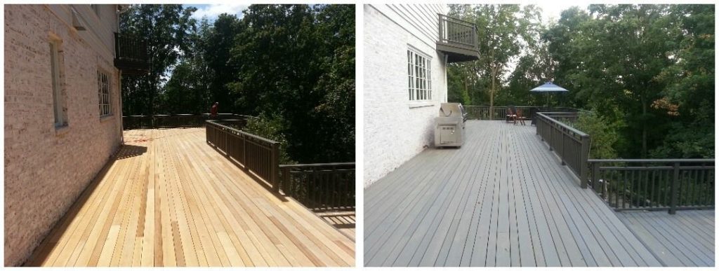 deck medic before and after grey deck